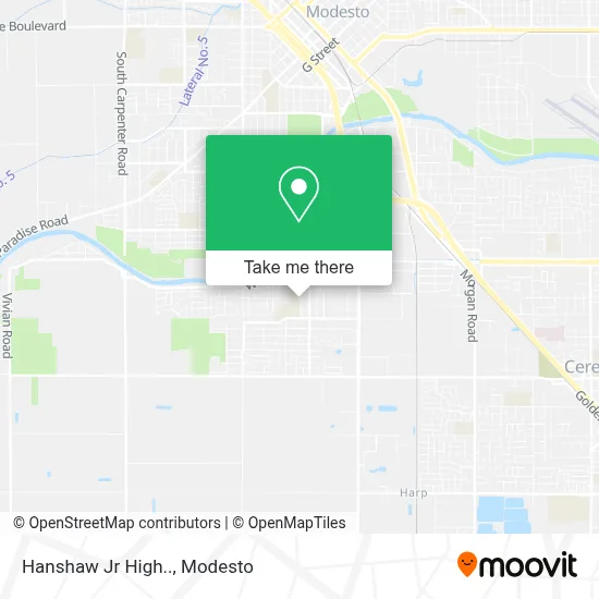 Hanshaw  Jr High.. map