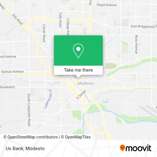 Us Bank map