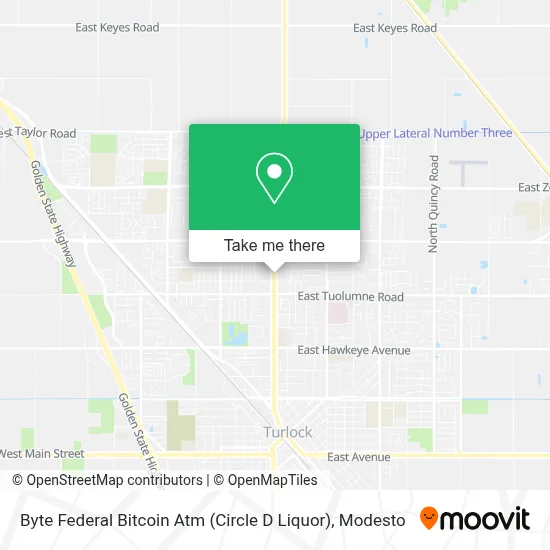 Byte Federal Bitcoin Atm (Circle D Liquor) map