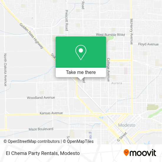 El Chema Party Rentals map