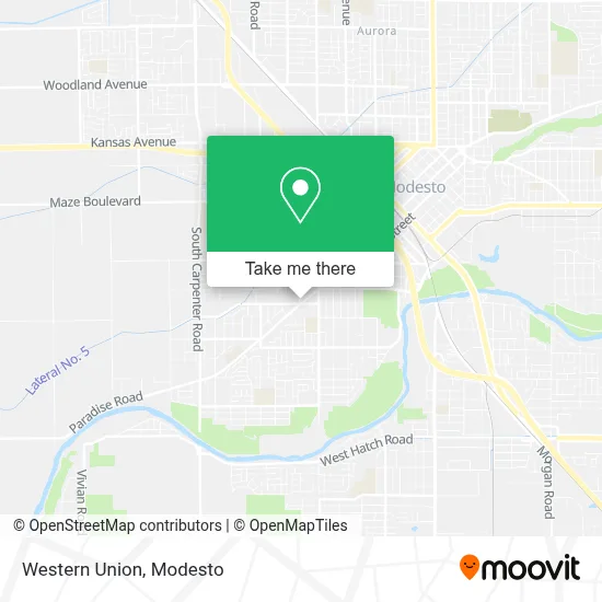 Western Union map