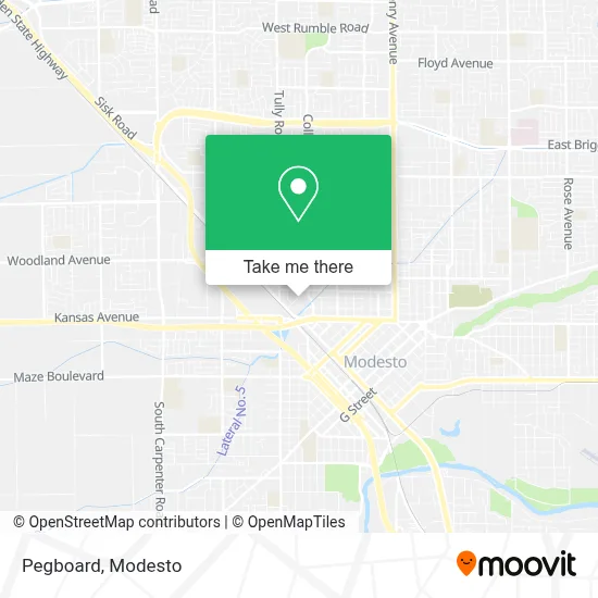 Pegboard map