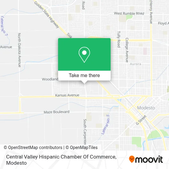 Central Valley Hispanic Chamber Of Commerce map