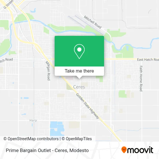 Prime Bargain Outlet - Ceres map