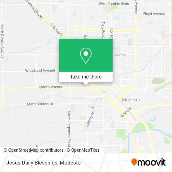 Jesus Daily Blessings map