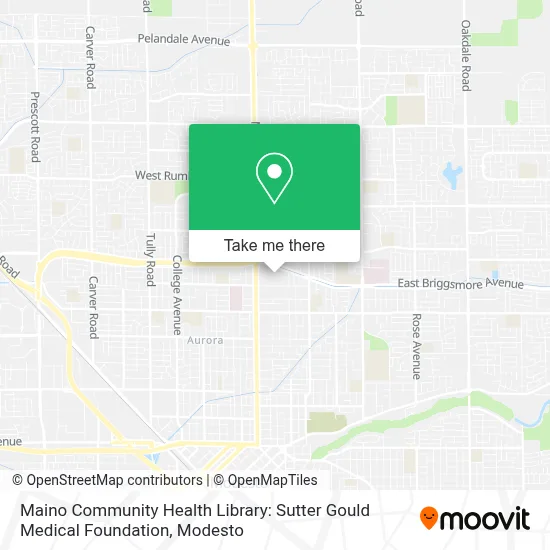 Maino Community Health Library: Sutter Gould Medical Foundation map