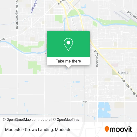 Modesto - Crows Landing map
