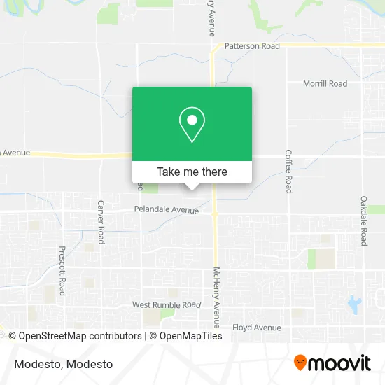 Modesto map