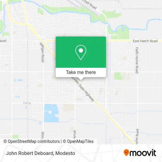 John Robert Deboard map