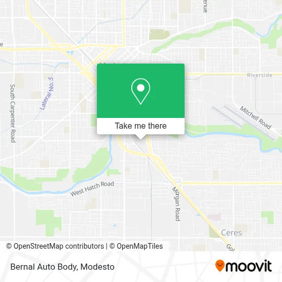 Bernal Auto Body map