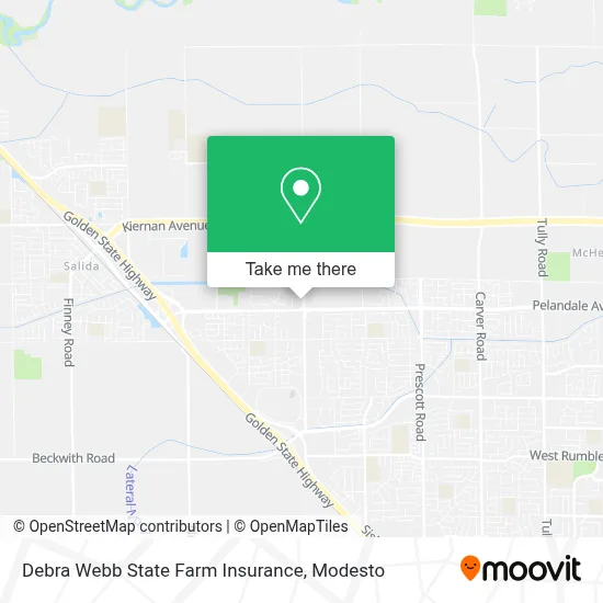Debra Webb State Farm Insurance map