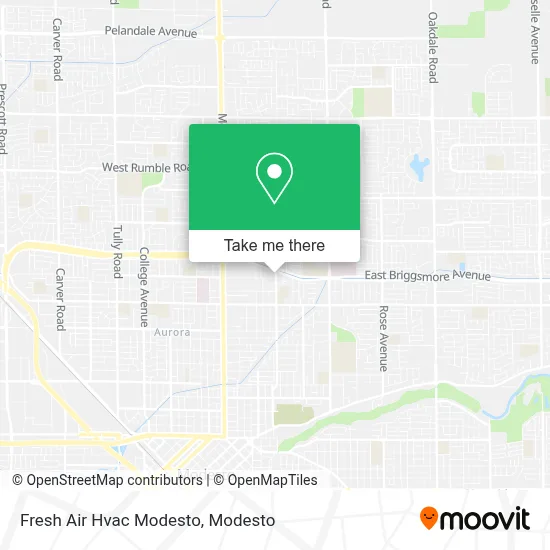 Fresh Air Hvac Modesto map
