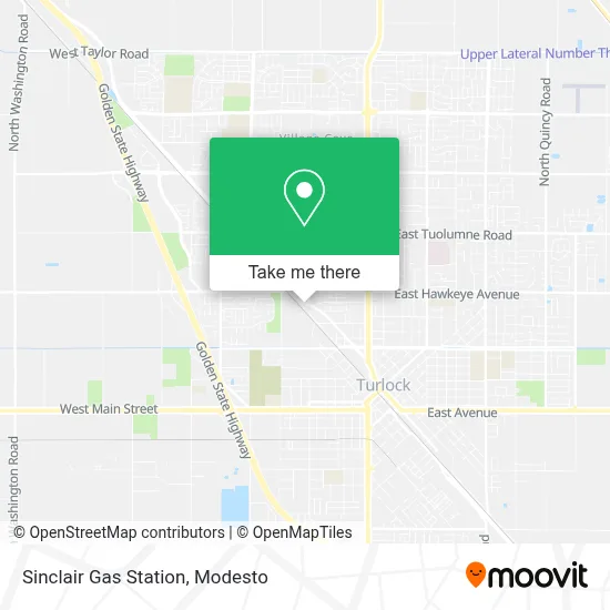 Sinclair Gas Station map