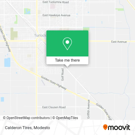 Calderon Tires map