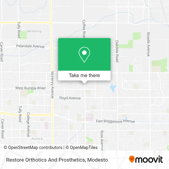 Restore Orthotics And Prosthetics map
