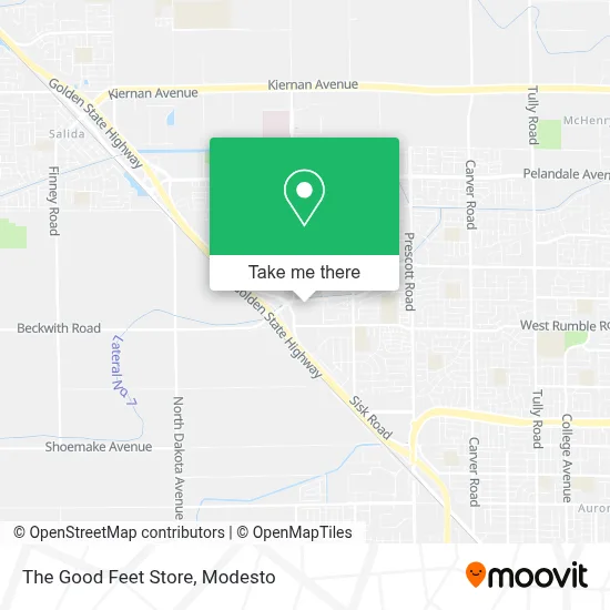 The Good Feet Store map