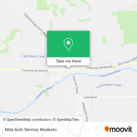Mda Auto Service map