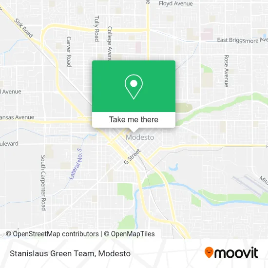 Stanislaus Green Team map