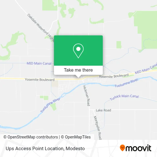 Ups Access Point Location map