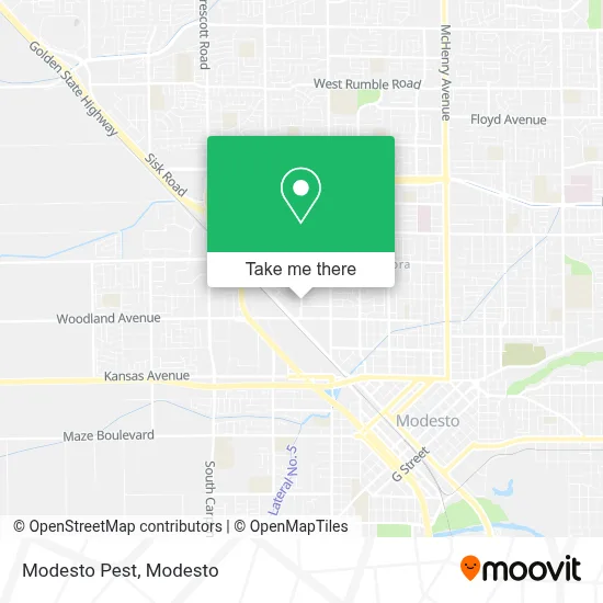 Modesto Pest map