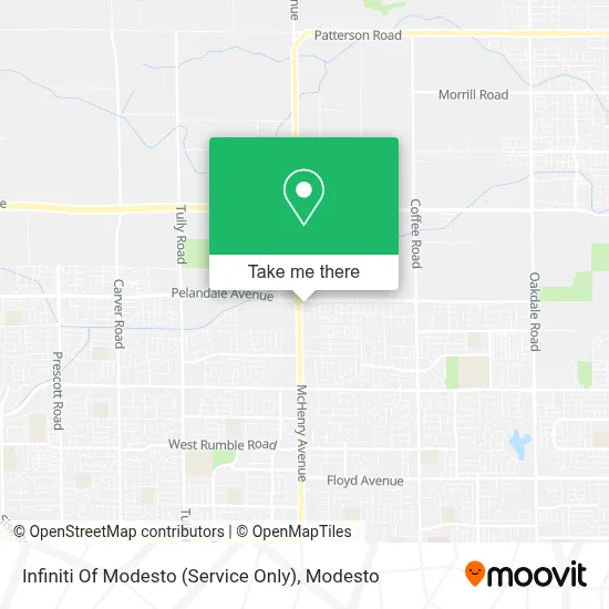 Infiniti Of Modesto (Service Only) map