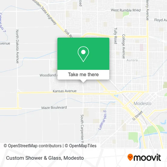 Custom Shower & Glass map