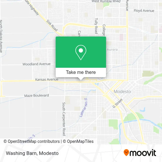 Washing Barn map