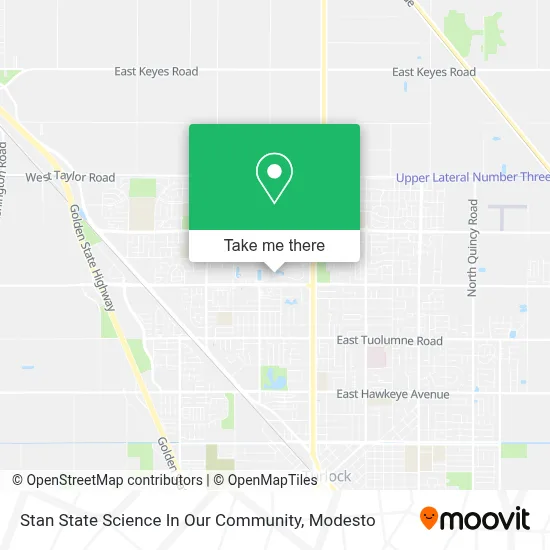 Stan State Science In Our Community map