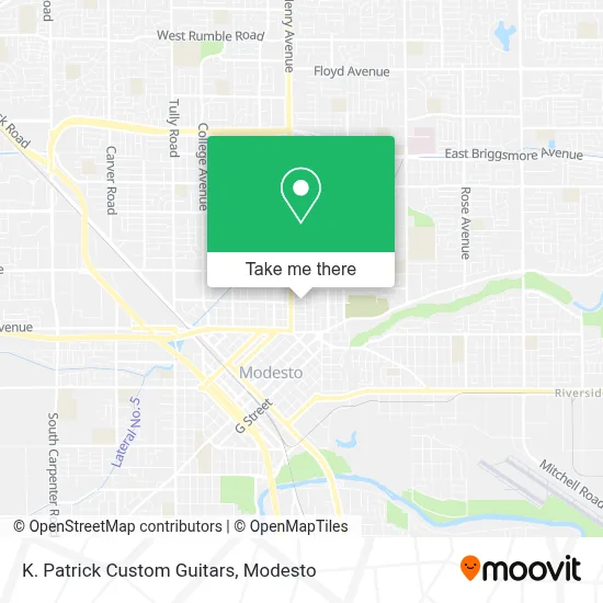 K. Patrick Custom Guitars map