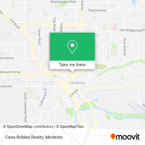 Casa Robles Realty map