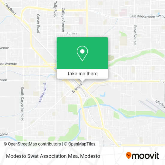 Modesto Swat Association  Msa map