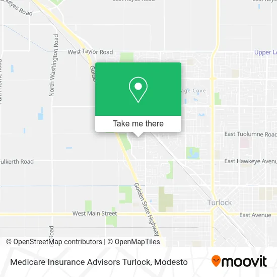 Medicare Insurance Advisors Turlock map