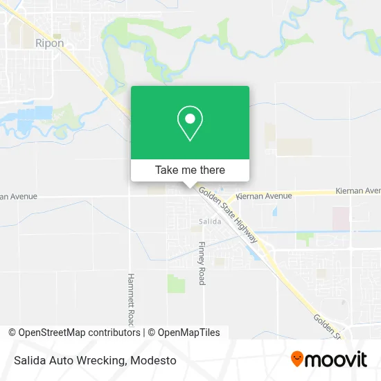 Salida Auto Wrecking map