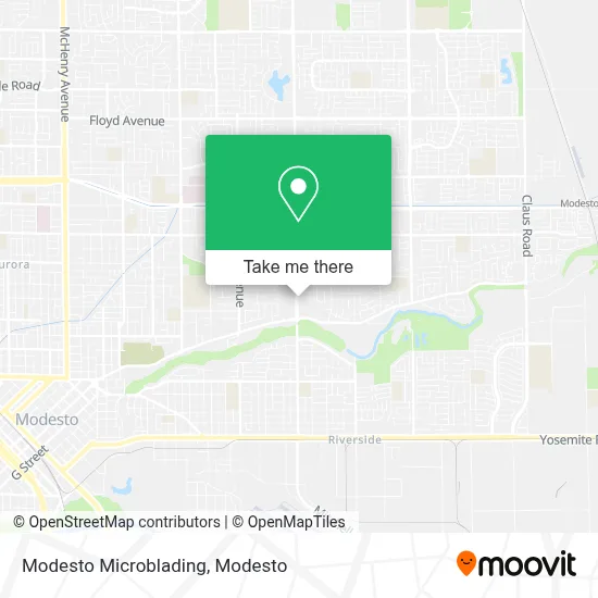 Modesto Microblading map