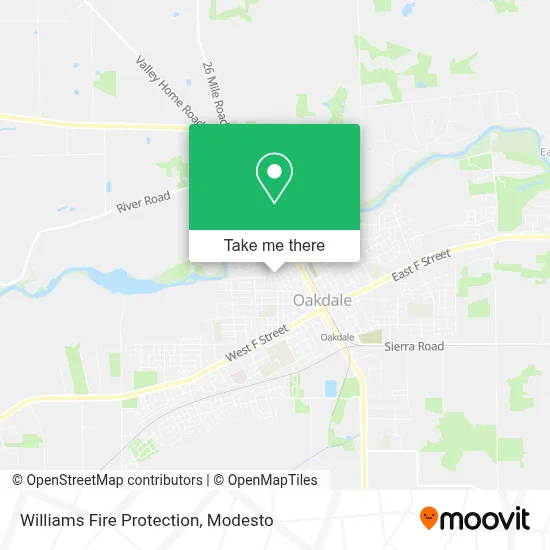 Williams Fire Protection map