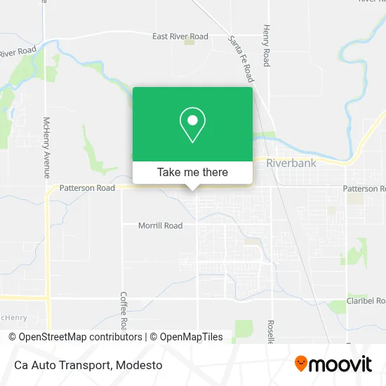 Ca Auto Transport map