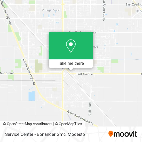 Service Center - Bonander Gmc map