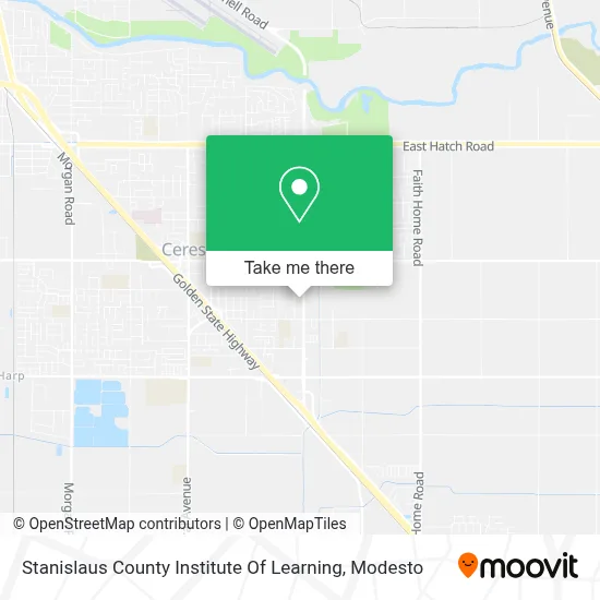 Stanislaus County Institute Of Learning map