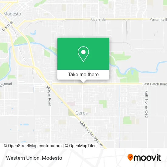 Western Union map