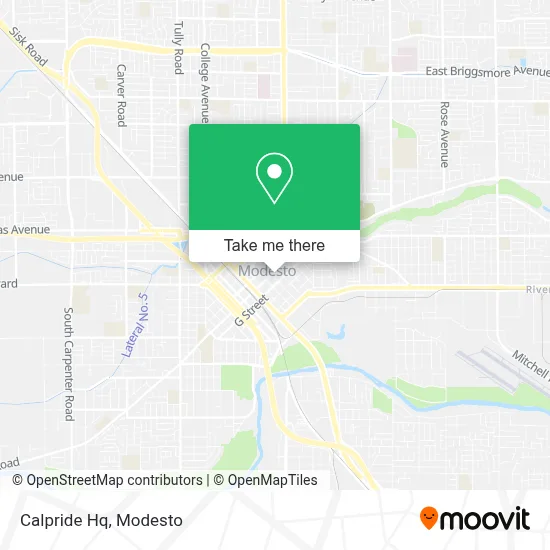 Calpride Hq map