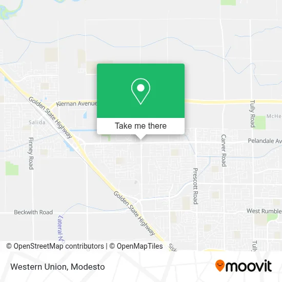 Western Union map