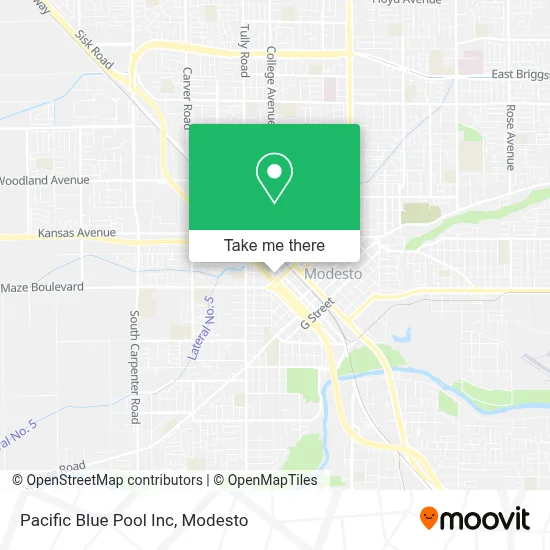 Pacific Blue Pool Inc map