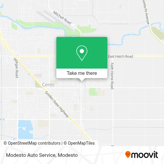 Modesto Auto Service map