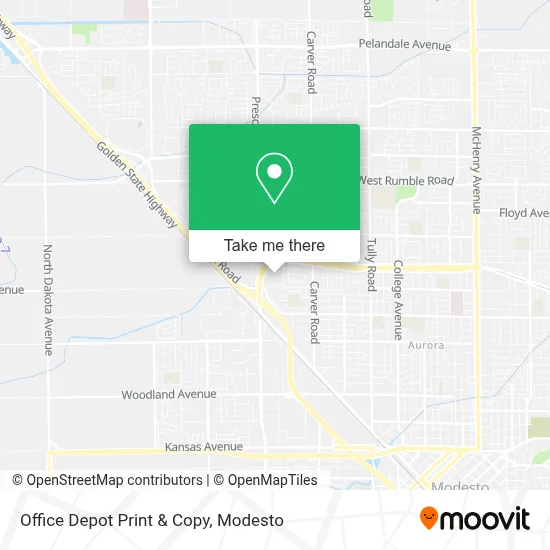 Office Depot Print & Copy map