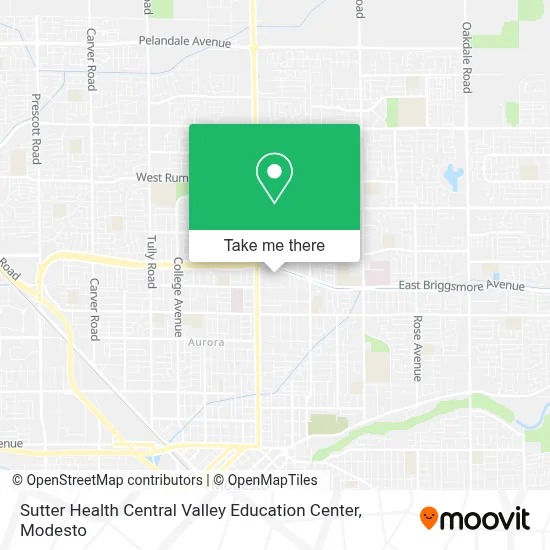 Sutter Health Central Valley Education Center map