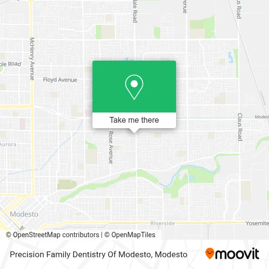 Precision Family Dentistry Of Modesto map