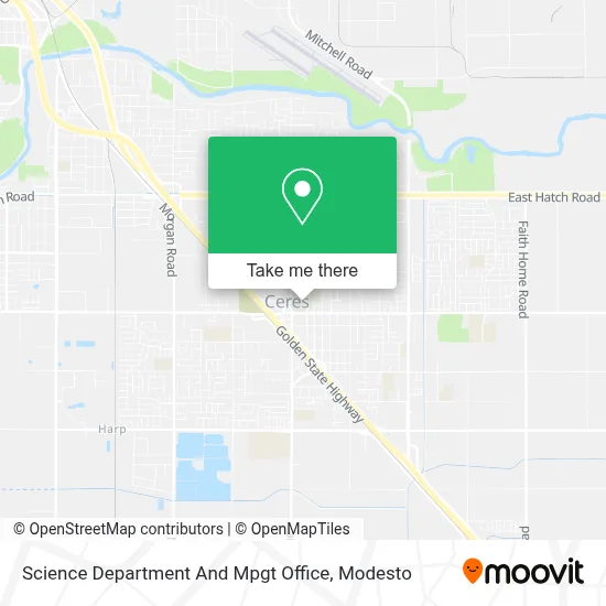 Science Department And Mpgt Office map