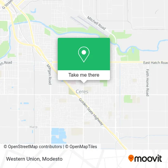 Western Union map