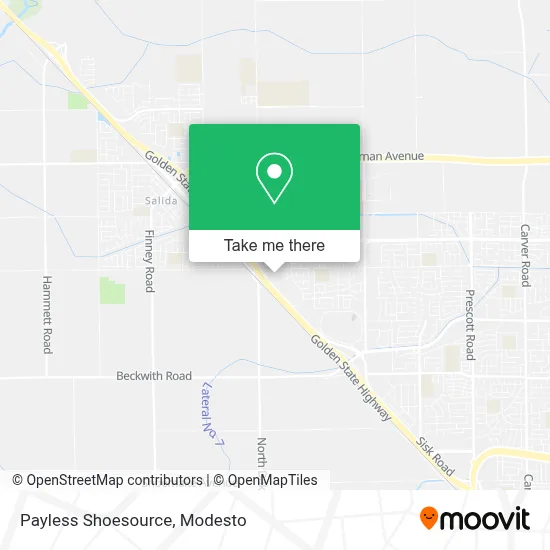 Payless Shoesource map