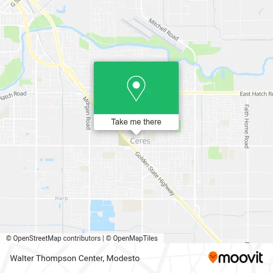Walter Thompson Center map